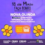 NOVA OLINDA PROMOVE CAMPANHA CONTRA O ABUSO E A EXPLORAÇÃO SEXUAL DE CRIANÇAS E ADOLESCENTES