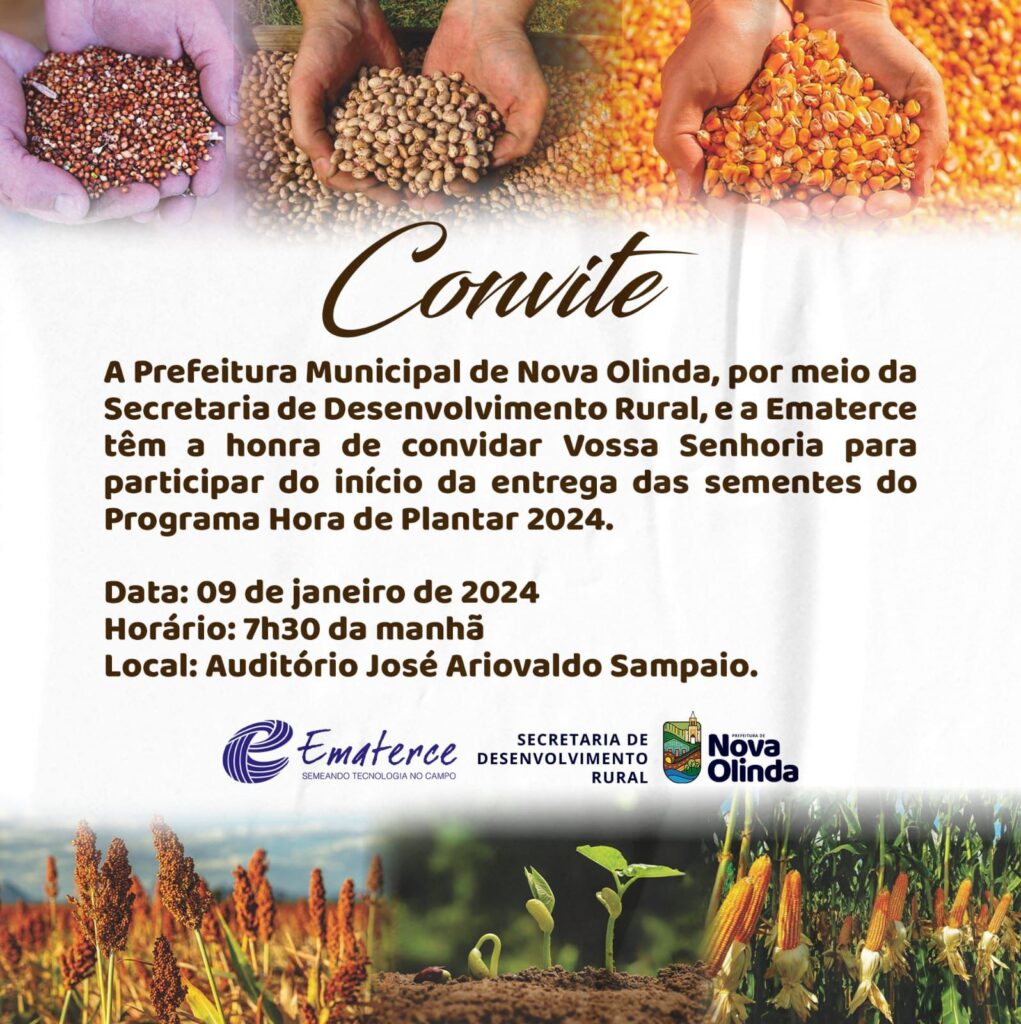 Convite Secretaria de Agricultura